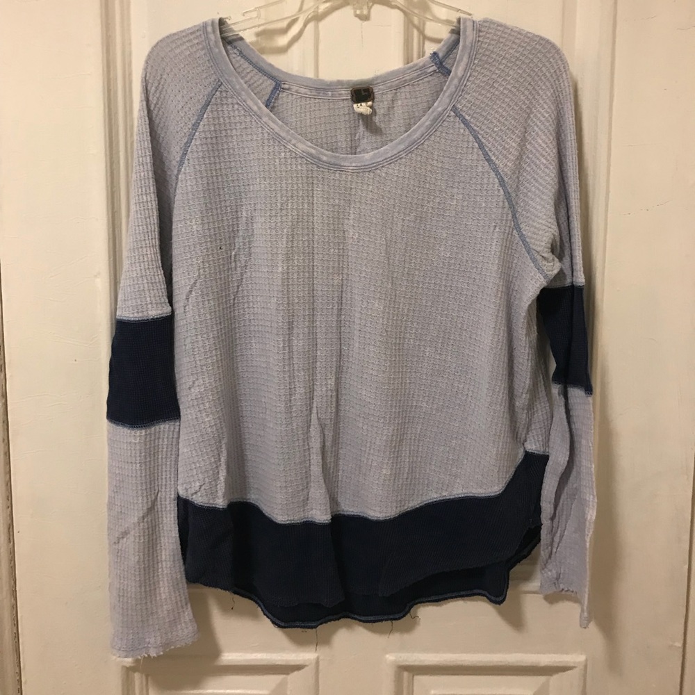 Free People Waffle Knit Thermal